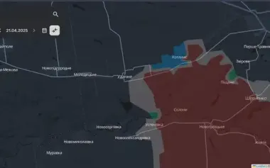 Defence forces push back Russians near Udachne - DeepState. MAP