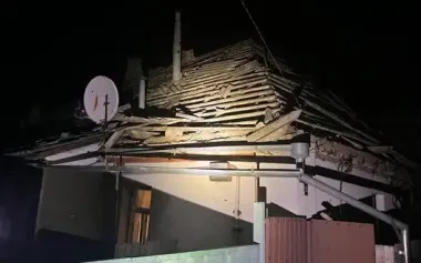 At night, Russians continued to attack Nikopol district with kamikaze drones. PHOTO