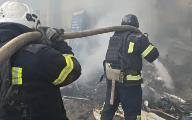 Массированная атака дронов на Харьков: появились фото и видео последствий