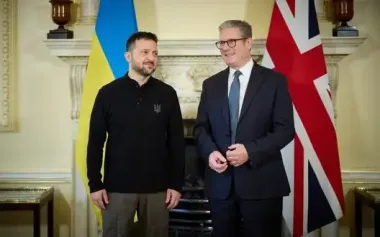 Zelenskyy meets with Starmer at residence of British Ambassador to Italy