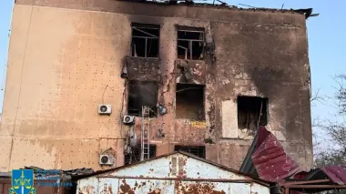 Woman injured in Russian drone attack on apartment block near Odesa