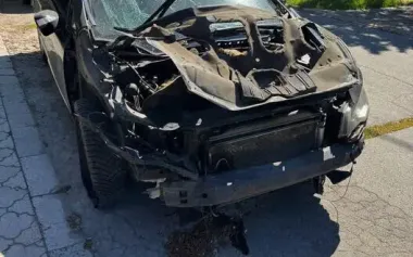 Russians attacked civilian car with drone in Kherson, - CMA. PHOTO