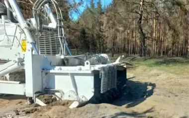 Demining vehicle was blown up in Kharkiv region. PHOTOS
