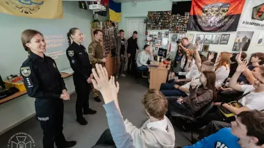 SBU, National Police meet with schoolchildren, students to thwart hostile recruitment