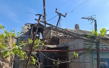 Russians attacked Nikopol region with FPV drones and artillery: woman was injured, houses and business were damaged. PHOTOS