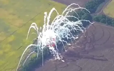 Destruction of Russian "Buk-M3" air defence missile system by M142 "HIMARS" strike in east. VIDEO