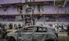 Russian drone attack on Kyiv injures 11 people – video