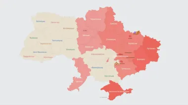 В Киеве и ряде регионов объявлена воздушная тревога из-за угрозы баллистики