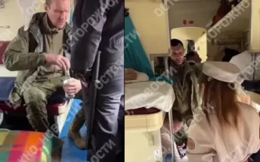 Drunk "hero of Russia" causes brawl on train: "That idiot threw my tablet out window, f#ck!" "I’ll serve another four months, then I’ll come back and kill you.". VIDEO