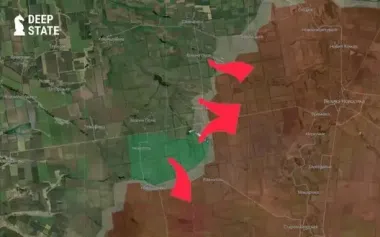 Situation is bad east of Novodarivka. Enemy managed to cross Vorona River and gain foothold along highway near Zelene Pole, - DeepState. MAP