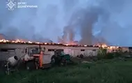 На Донеччині - масштабна пожежа через атаку дронів