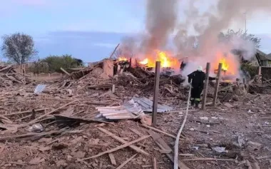 Strike with aerial bombs on Zolochiv: house of soldier who was seriously wounded in Kursk region was destroyed. PHOTO