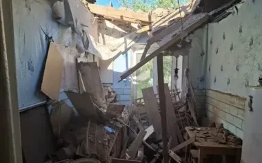 Three people were wounded as result of shelling in Nikopol district, infrastructure and factory were damaged.. PHOTOS