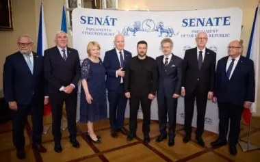Zelenskyy met with leadership of Czech Senate: they discussed, among other things, need for additional pressure on Russia. VIDEO