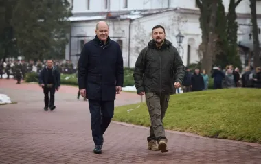 "Исторический кофе" и три Patriot: Зеленский провел прощальный разговор с Шольцом
