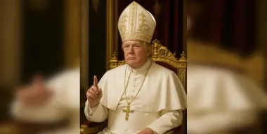 "Не воспринимают шуток": Трамп заявил, что католикам понравился его портрет в образе Папы Римского