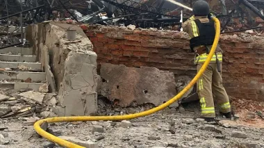 Child killed in ballistic missile strike on outskirts of Sumy, six injured, most of them children