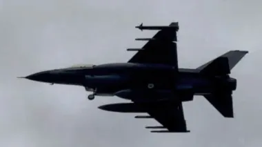 "Залишилась тільки одна ракета": Повітряні сили показали F-16 після полювання за "Шахедами"