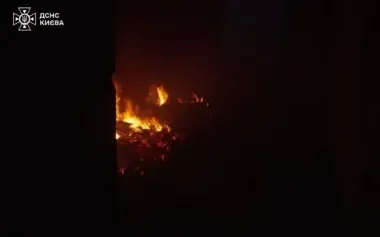 Combined attack on Kyiv: 2 people killed, 4 children injured, destruction and fires (updated). PHOTOS