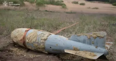 У селі на Харківщині знайшли російську авіабомбу КАБ-500, що не вибухнула