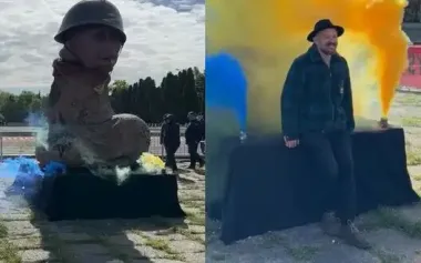 Two-metre-high anti-war sculpture called "Kh#ilo" has been erected in Poland. VIDEO
