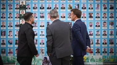 Зеленський влаштував Макрону і Стармеру екскурсію центром Києва