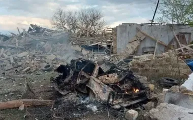 Russians struck Synelnykivskyi district of Dnipropetrovsk region with GAB: two people injured. PHOTOS