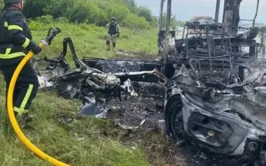 Russian forces strike energy workers’ vehicle in Sumy region: one person killed, according to preliminary reports. PHOTO