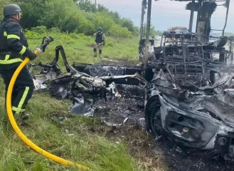 ВС РФ атаковали дроном автомобиль энергетиков под Сумами: один погиб, много раненых (фото)
