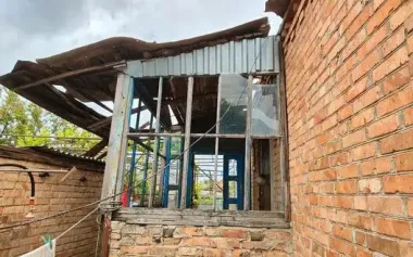 Russians attacks Nikopol district nearly 20 times with drones and artillery – homes damaged. PHOTO