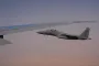 Саудовские истребители F-15 эффектно сопроводили самолет Трампа Air Force One (видео)