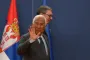 European Council president says Serbia's leader has vowed to stay on the EU path despite Russia trip