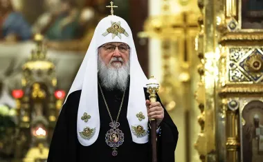 Украденная на Киевщине: патриарх Кирилл показался с панагией украинского митрополита (фото)