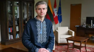 Lithuanian foreign minister wears embroidered shirt to mark Vyshyvanka Day