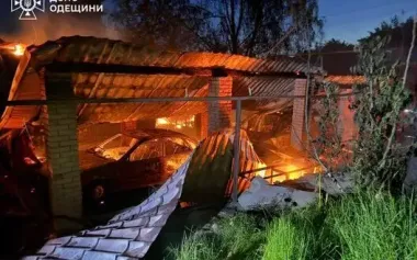 "Shahed" attack on Odesa region: 3 people injured, fires broke out. PHOTOS