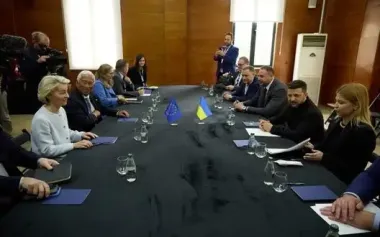 Zelenskyy meets with Costa and von der Leyen: they discussed pressure on Russia and Ukraine’s EU path. VIDEO