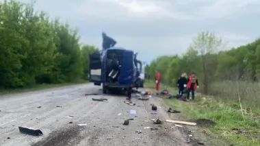 Bus struck by Russia in Sumy Oblast was evacuating civilians, killing nine