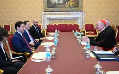 Rubio discusses ending Russian-Ukrainian war with representatives of Holy See in Vatican City