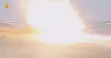 На побережье Одесской области вынесло российскую мину: кадры уничтожения