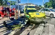 В Ізмаїлі швидка зіткнулася з легковиком, є жертва та постраждалі