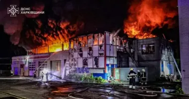 Масштабна пожежа у Харкові: згоріла СТО