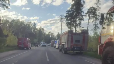 Large-scale Ukrainian drone attack reported in Russia – video