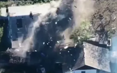 66th Brigade artillery strike hits occupiers’ infantry concentration in Lyman direction. VIDEO