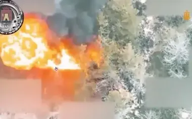 Navy sailors strike three Russian EW stations and capture spectacular detonation of ammunition. VIDEO