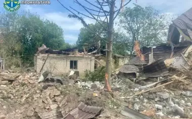 Over 50 homes damaged in Kupiansk following Russian FAB strike. PHOTOS
