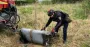 У полі на Київщині виявили бойову частину російської ракети Х-101