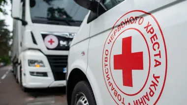URCS vehicle hits mine during evacuation of people in Sumy region