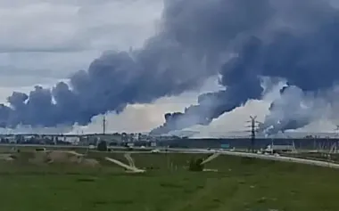 At least four Russian planes hit at "Belaya" airbase. SATELLITE IMAGE