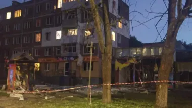 Four injured and residential buildings destroyed as Russia hits Chernihiv with Shahed drones – photos