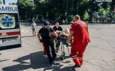 Russian strike on Sumy: 4 people in serious condition, including two children. PHOTO